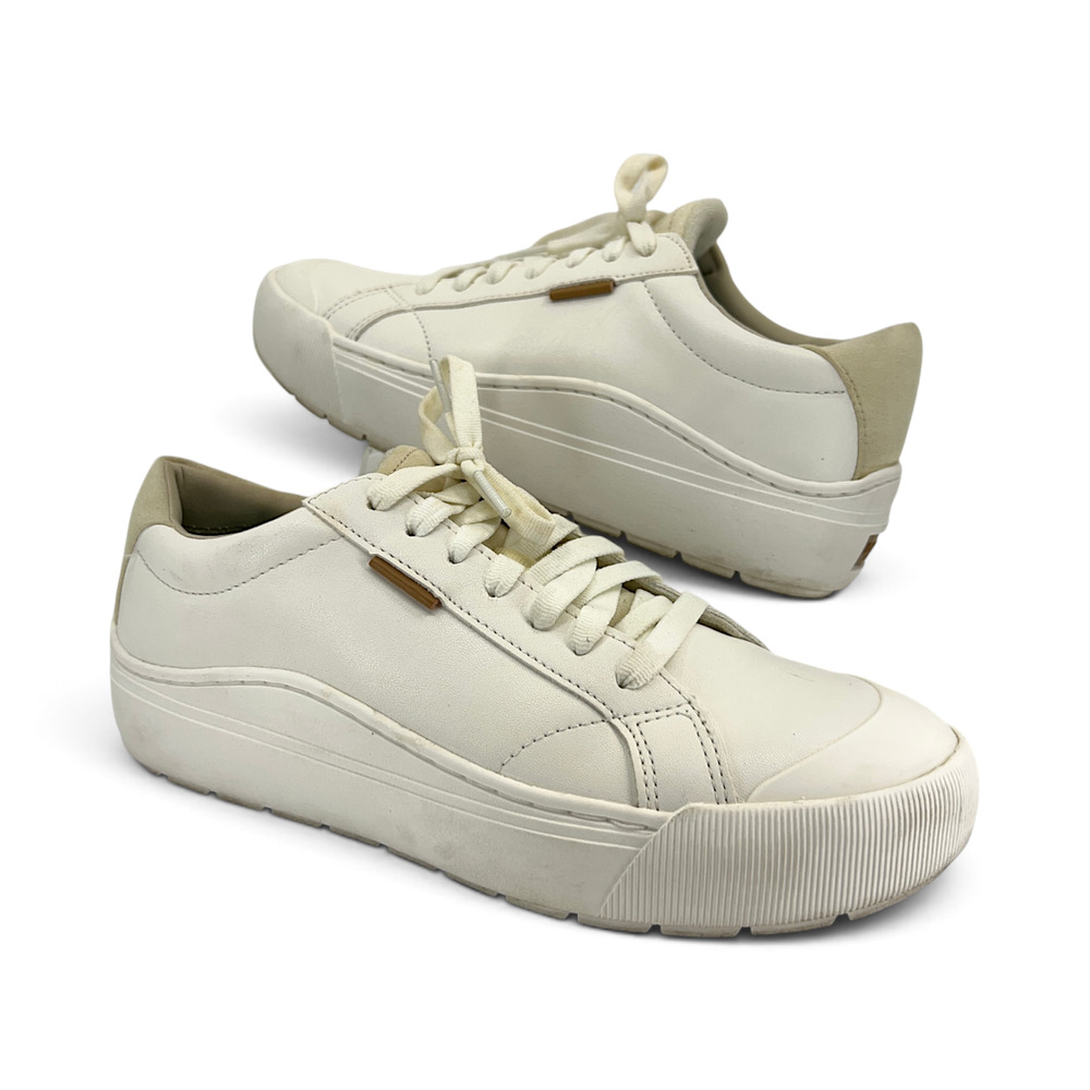 Dr. Scholl's Time Off Women's White Platform Sneakers Size 8